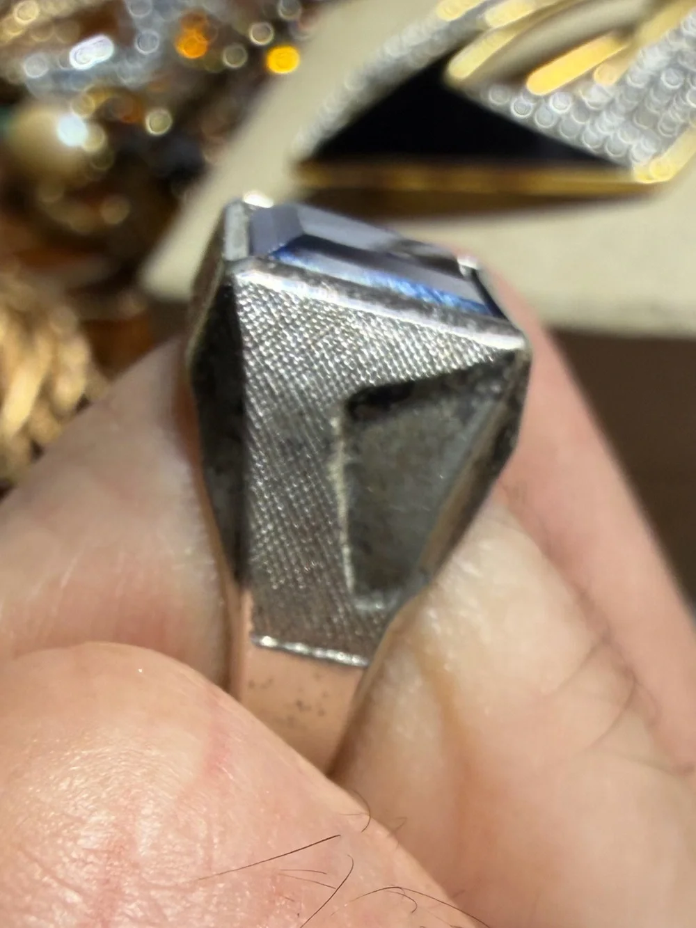 Vintage “ Vargas “ Sterling Silver Ring 9.5